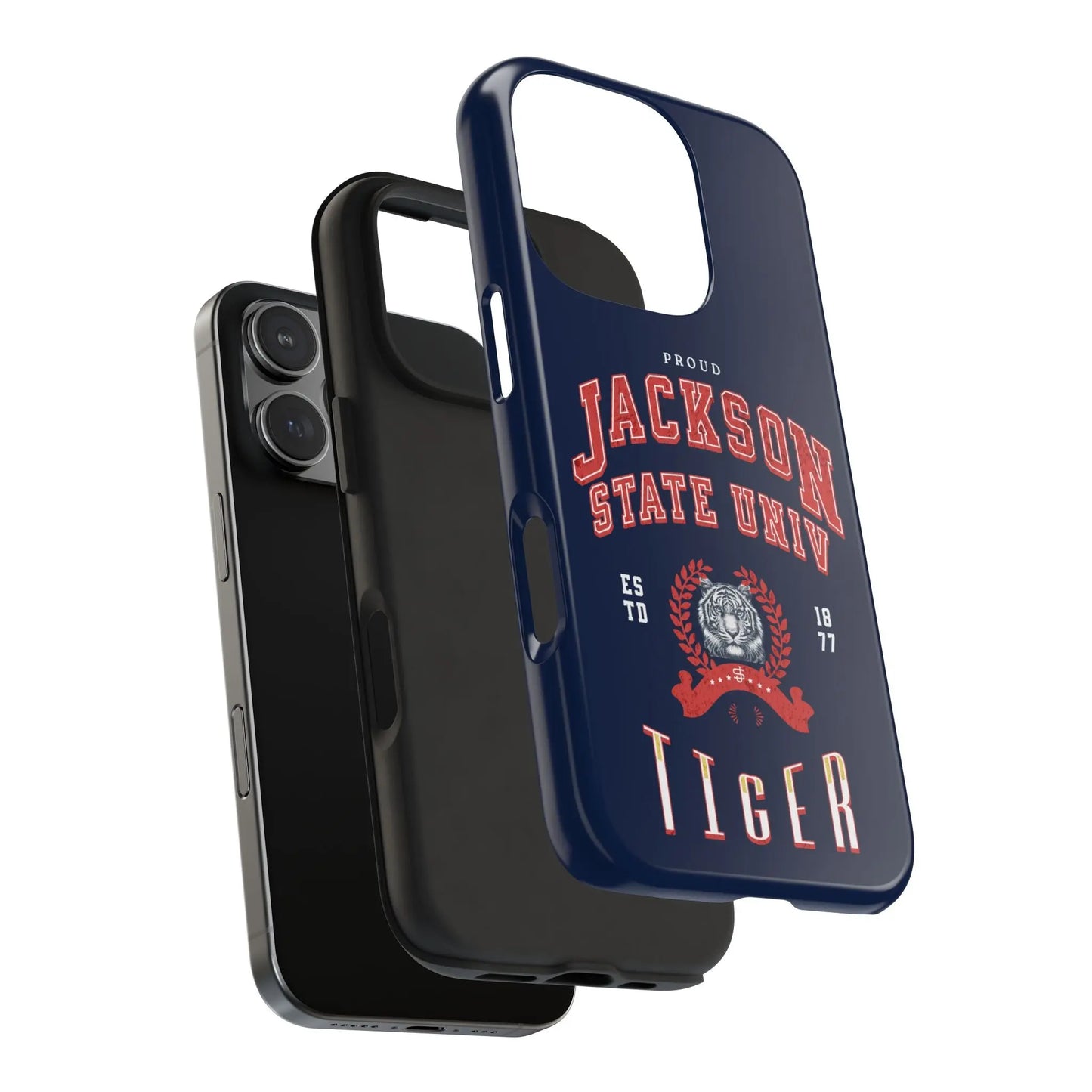 Proud Jackson State Univ Tiger Red - Navy Case Printify