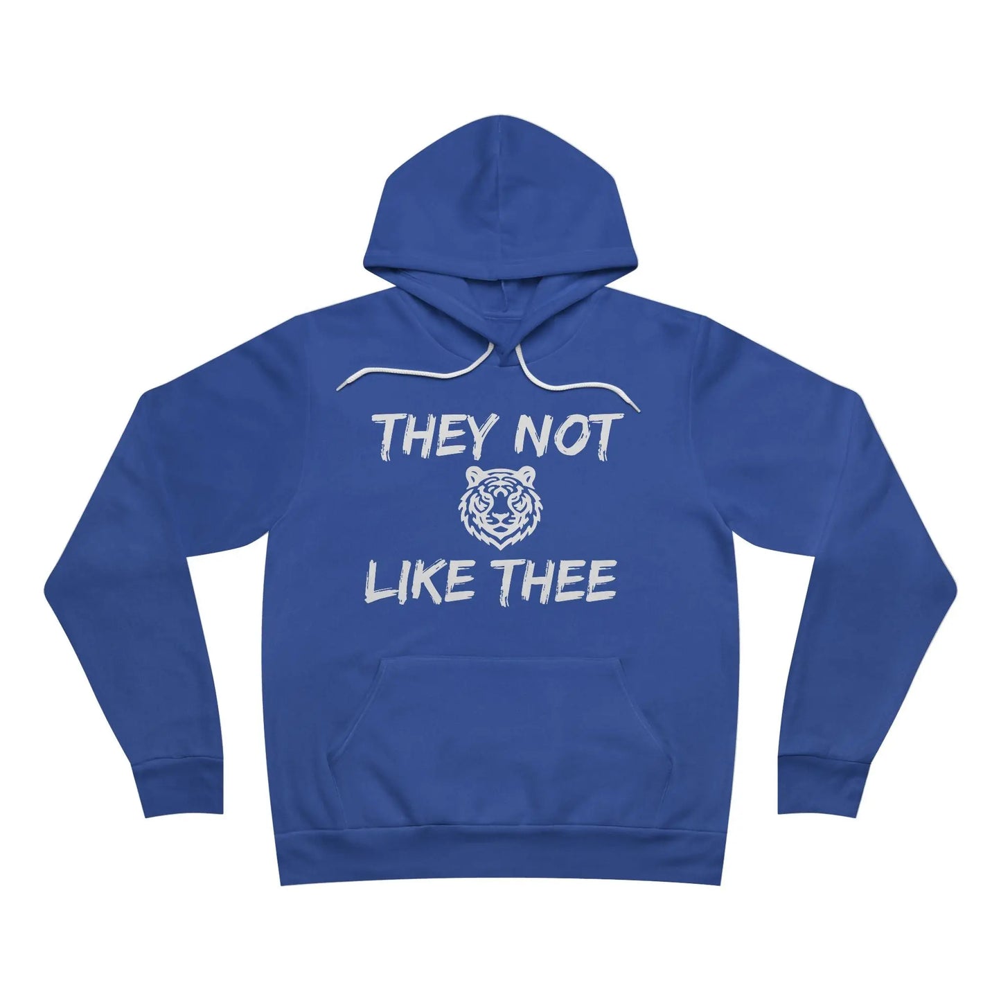They Not Like Thee Tiger White Men's Fleece Pullover Hoodie Printify