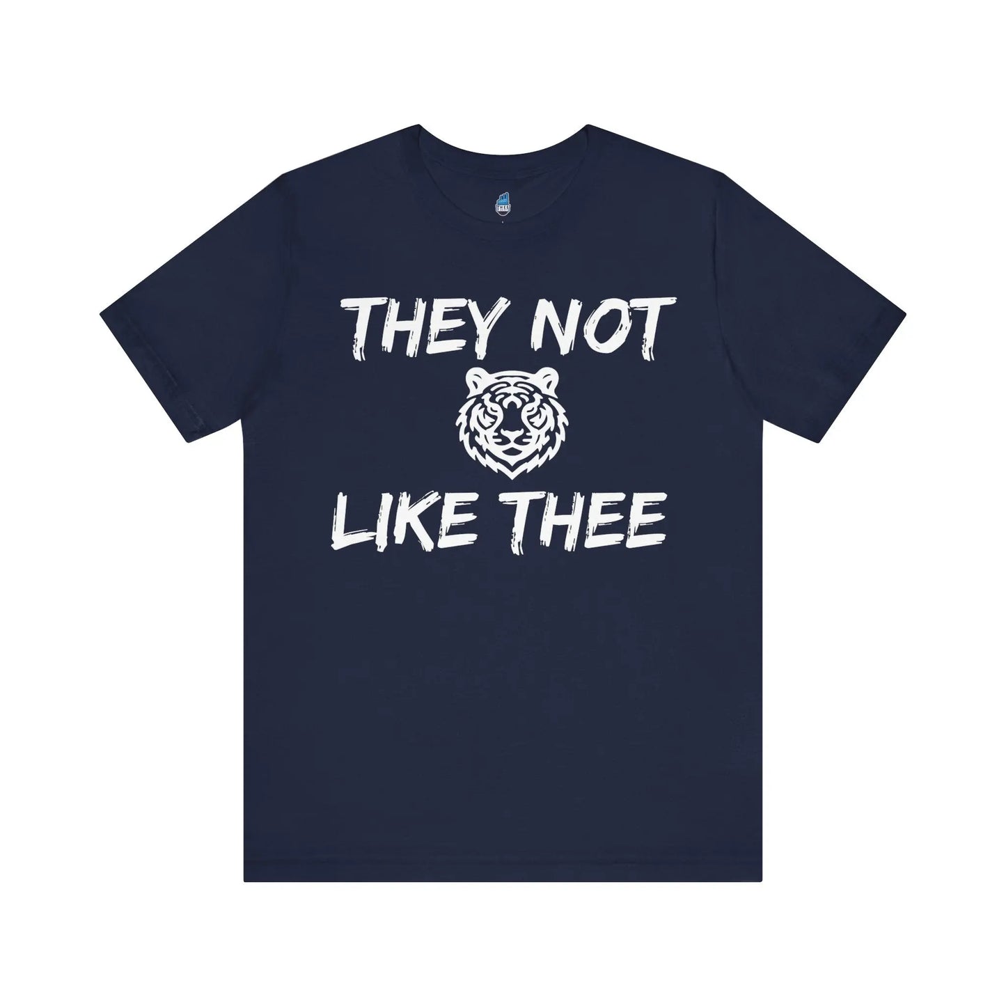 They Not Like Thee Men's Tiger White Jersey Short Sleeve Tee Printify