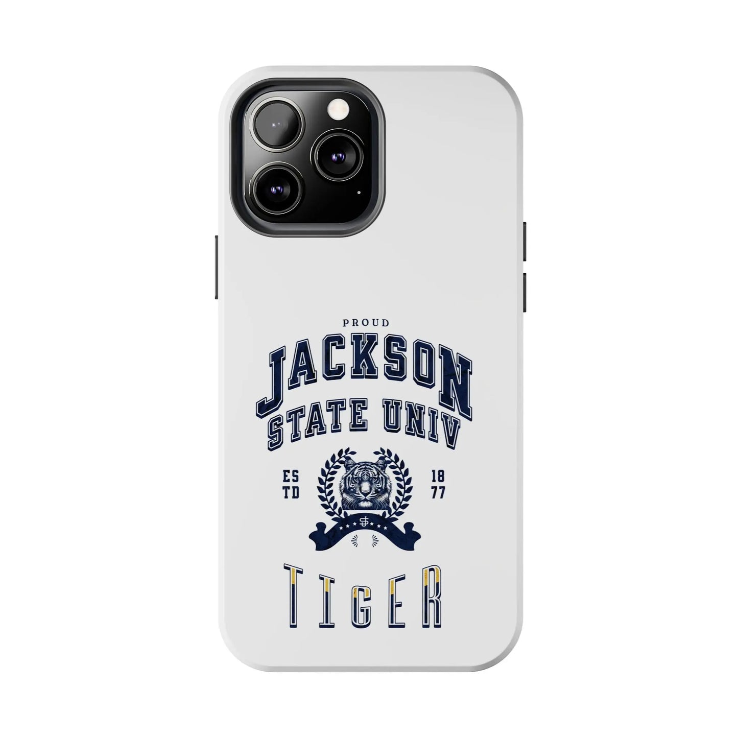 Proud Jackson State Univ Tiger Navy - White Case Printify
