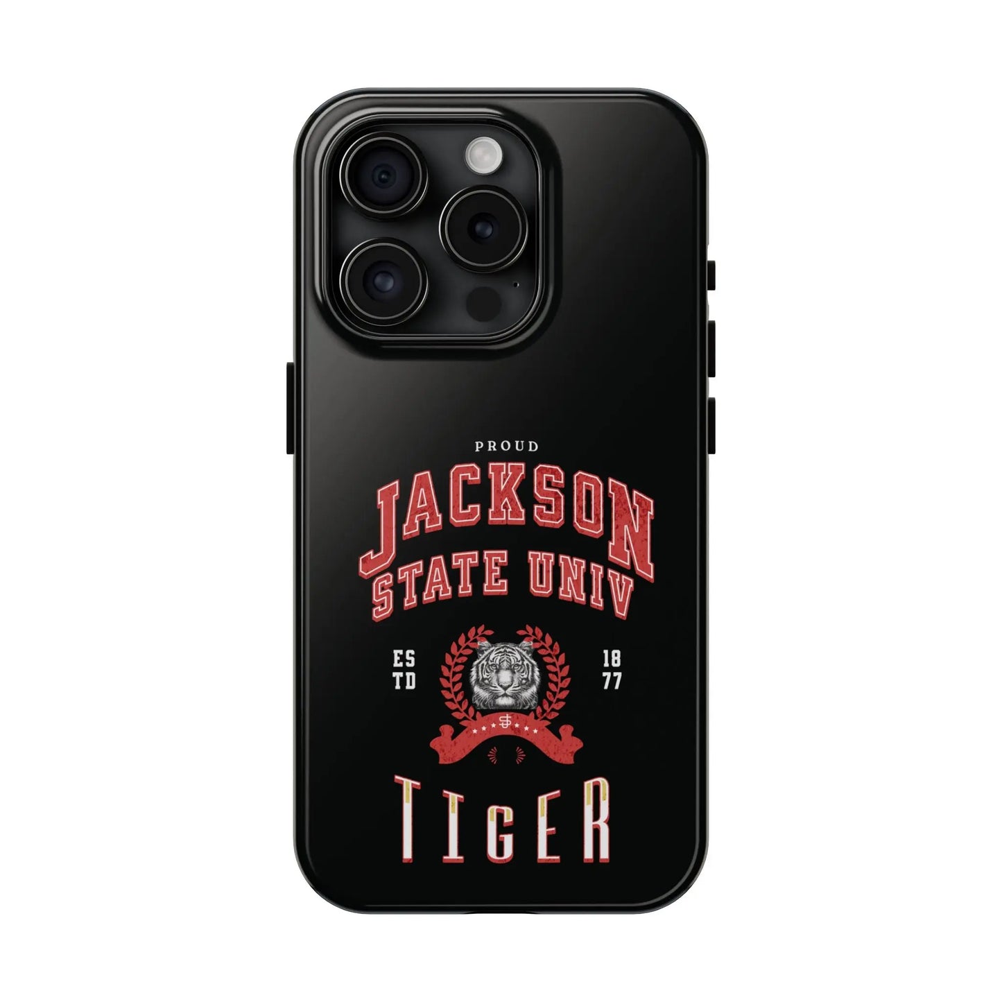 Proud Jackson State Univ Tiger Red - Black Case Printify