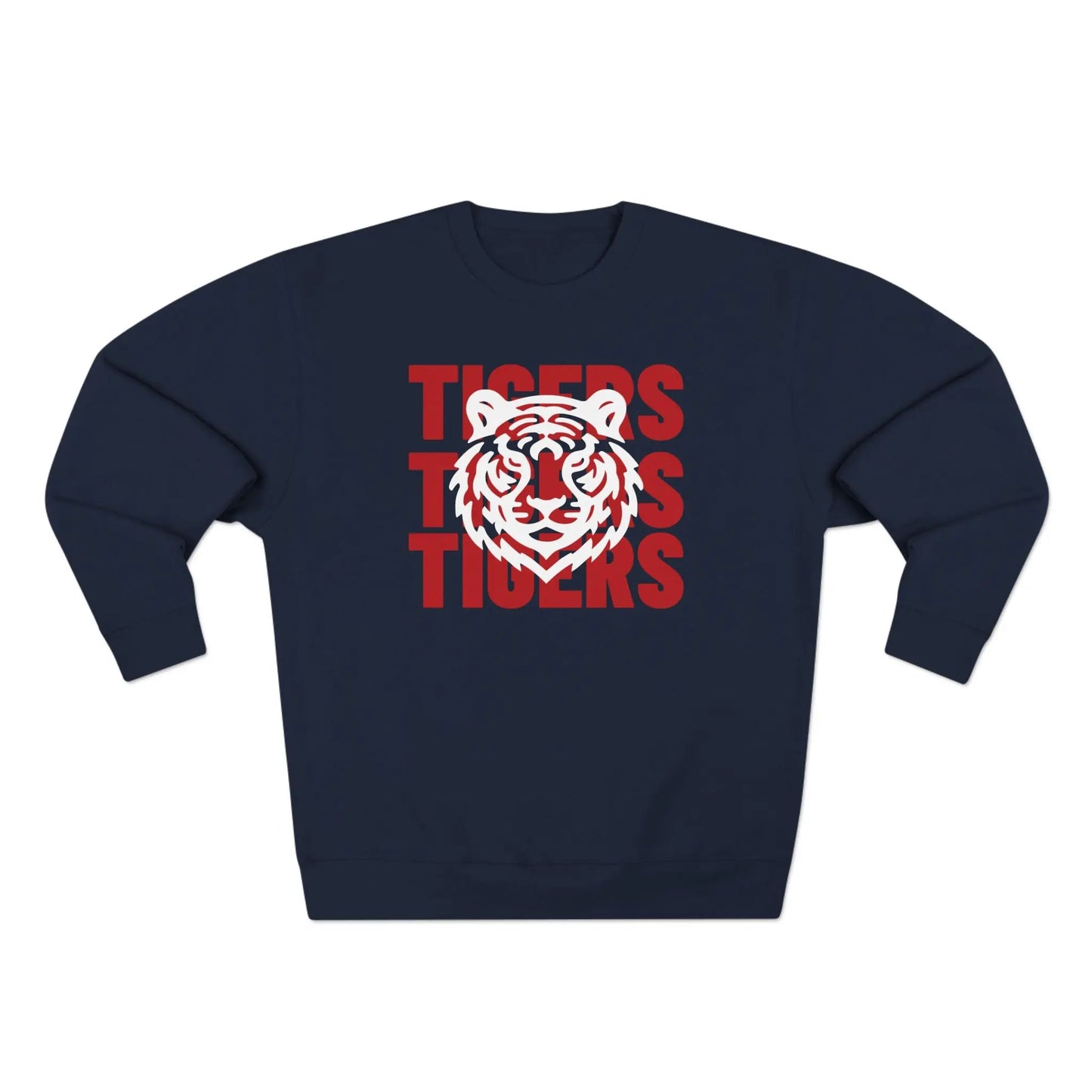 Jackson State Univ Tigers 3X Red Crewneck Sweatshirt Printify