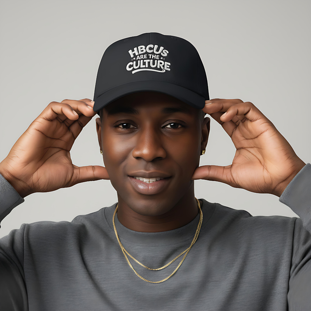 HBCUs are the Culture White Embroidered Bill Cap Printify