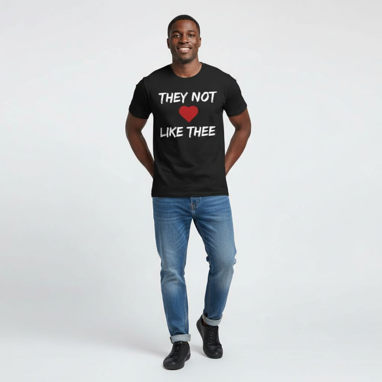 They Not Like Thee Men's White Jersey Short Sleeve Tee Printify