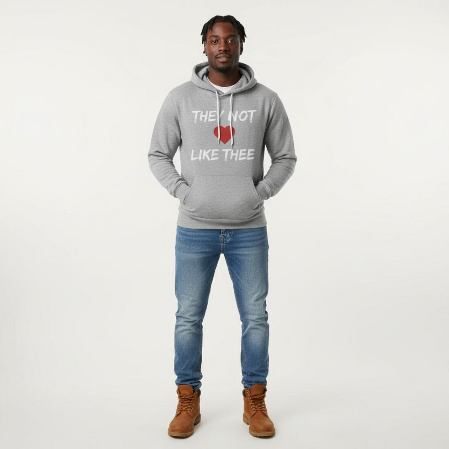 They Not Like Thee White Men's Fleece Pullover Hoodie Printify