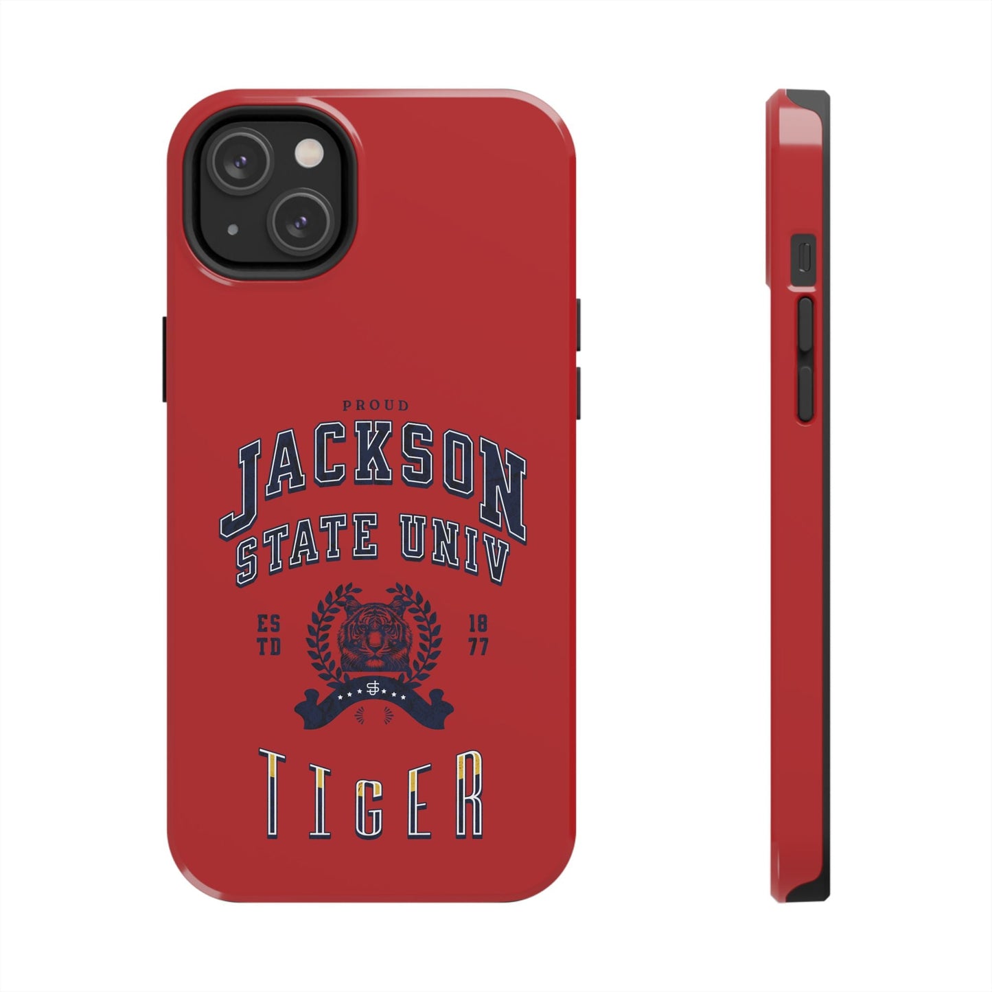 Proud Jackson State Univ Tiger Navy - Red Case Printify