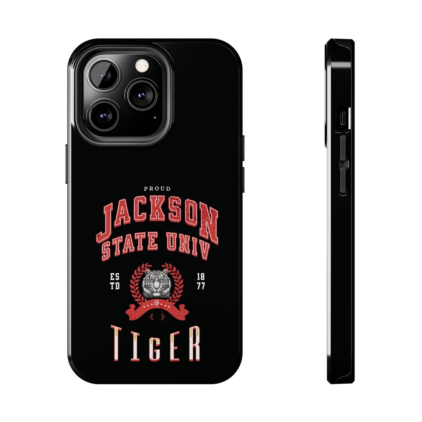 Proud Jackson State Univ Tiger Red - Black Case Printify