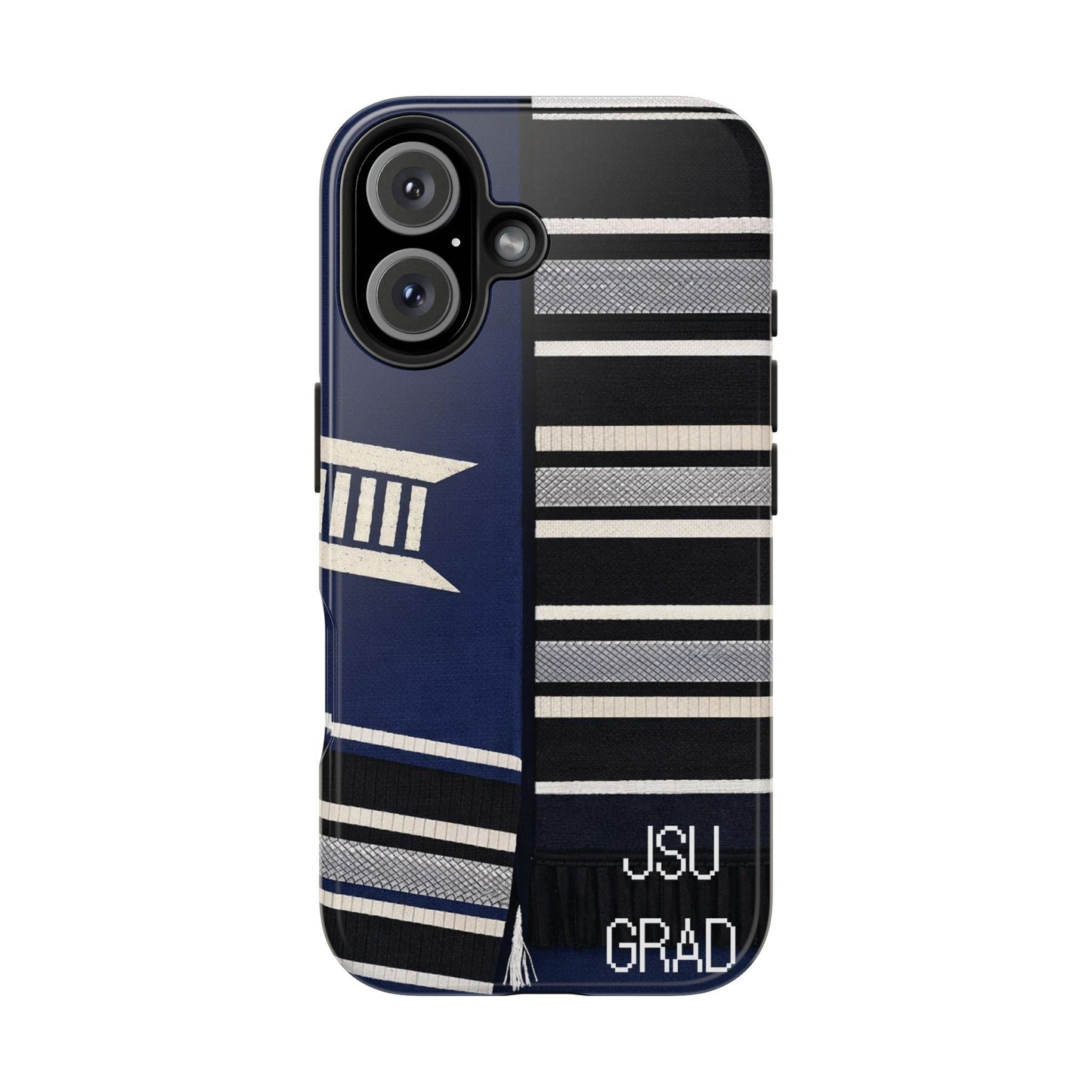 Thee Shirts - JSU Graduation Stole JSU Grad - Navy Phone Case Printify