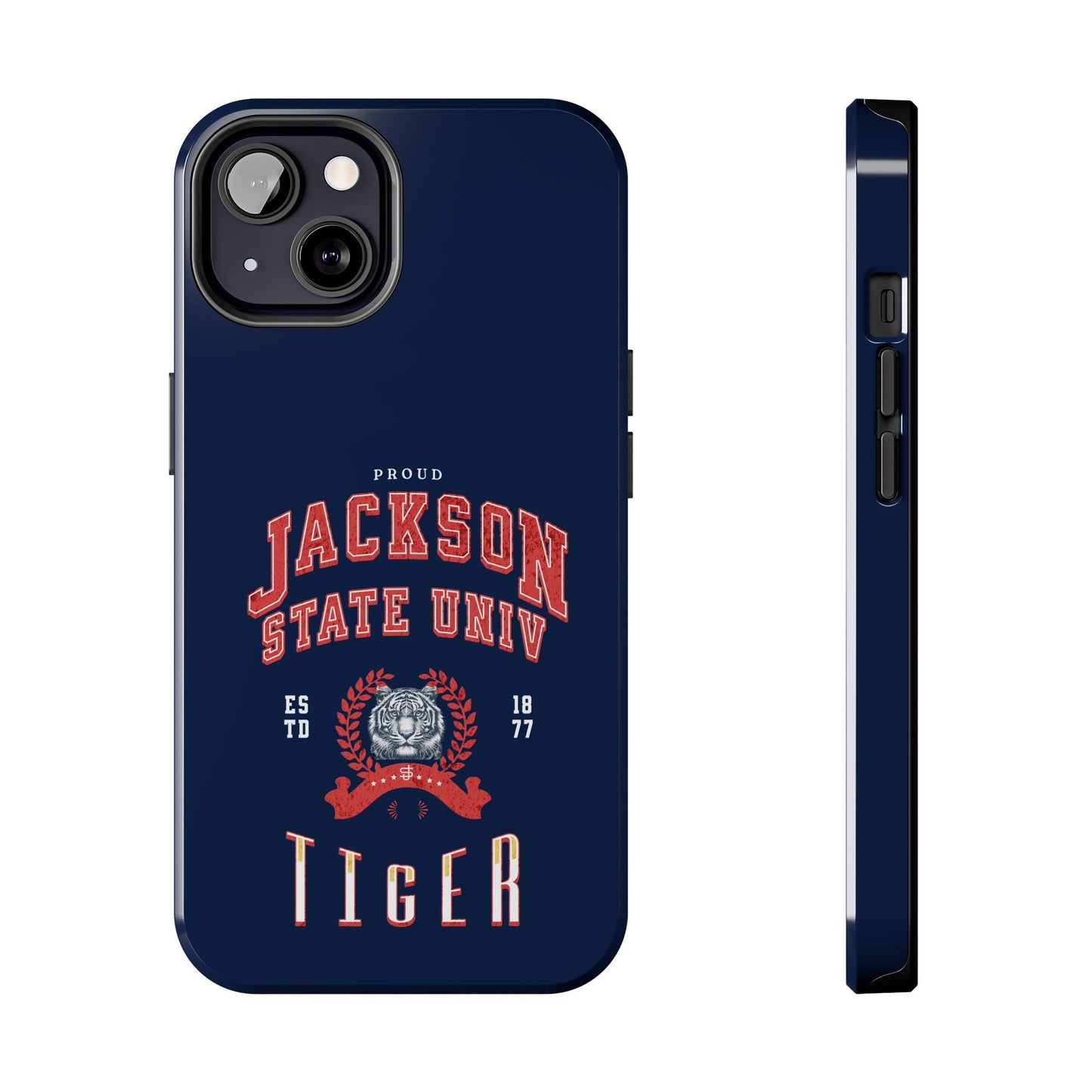 Proud Jackson State Univ Tiger Red - Navy Case Printify
