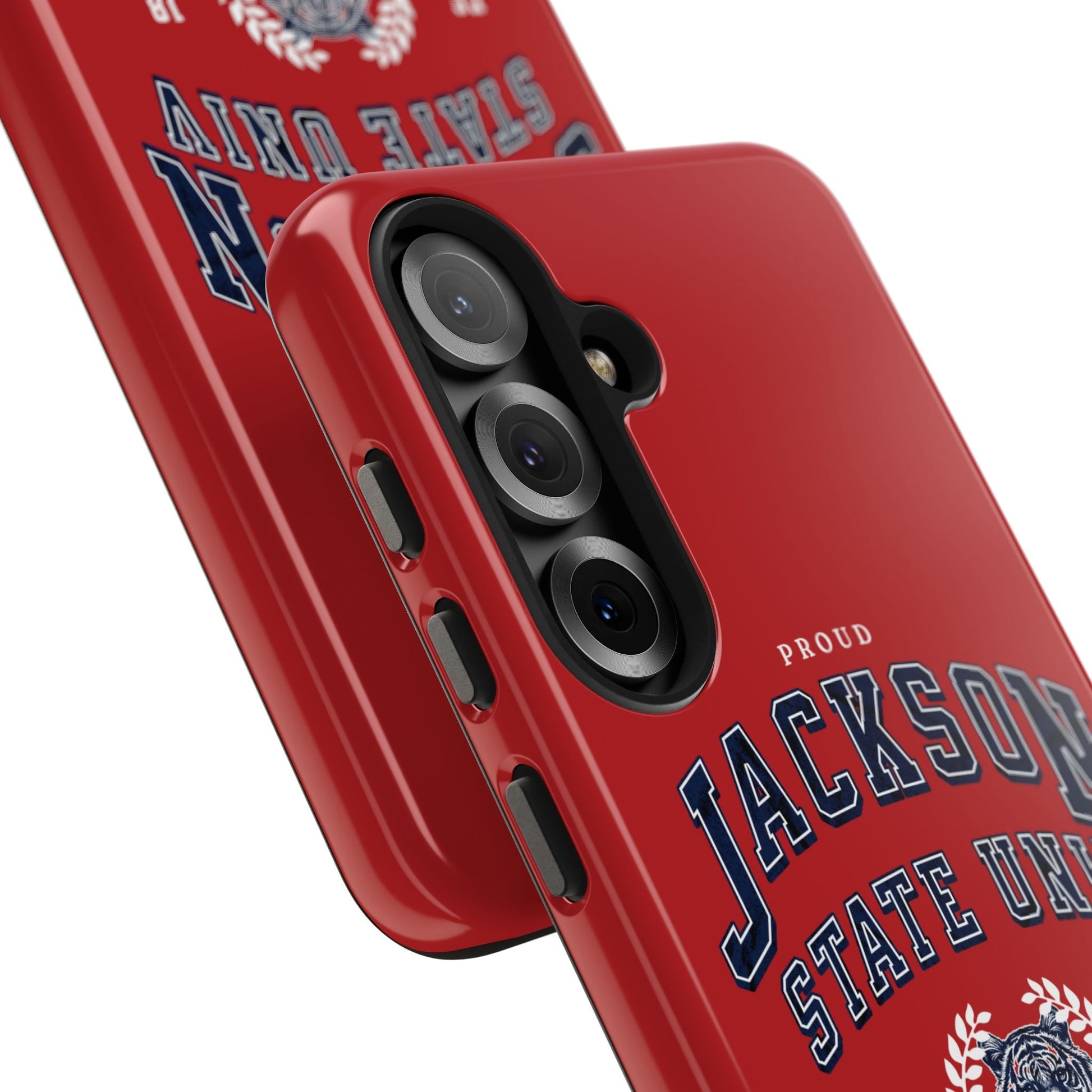 Proud Jackson State Univ Tiger White - Red Case Printify