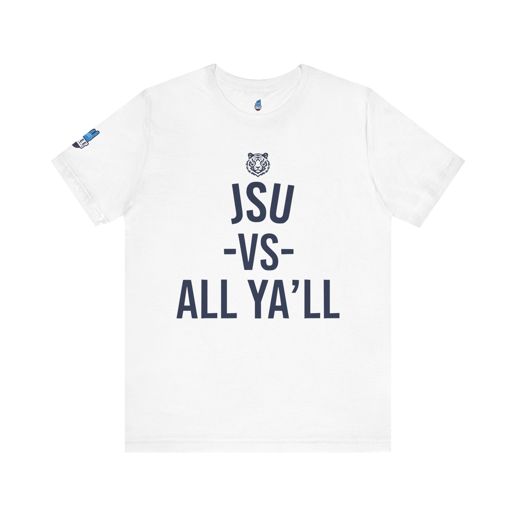 JSU vs All Ya'll Navy Tiger Edition Jersey Short Sleeve Tee - Thee