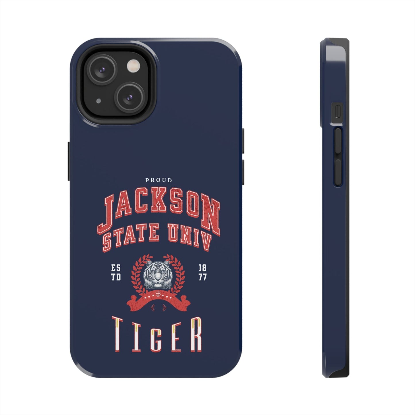 Proud Jackson State Univ Tiger Red - Navy Case Printify