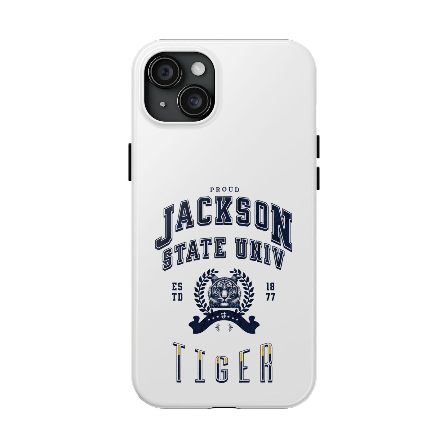 Proud Jackson State Univ Tiger Navy - White Case Printify