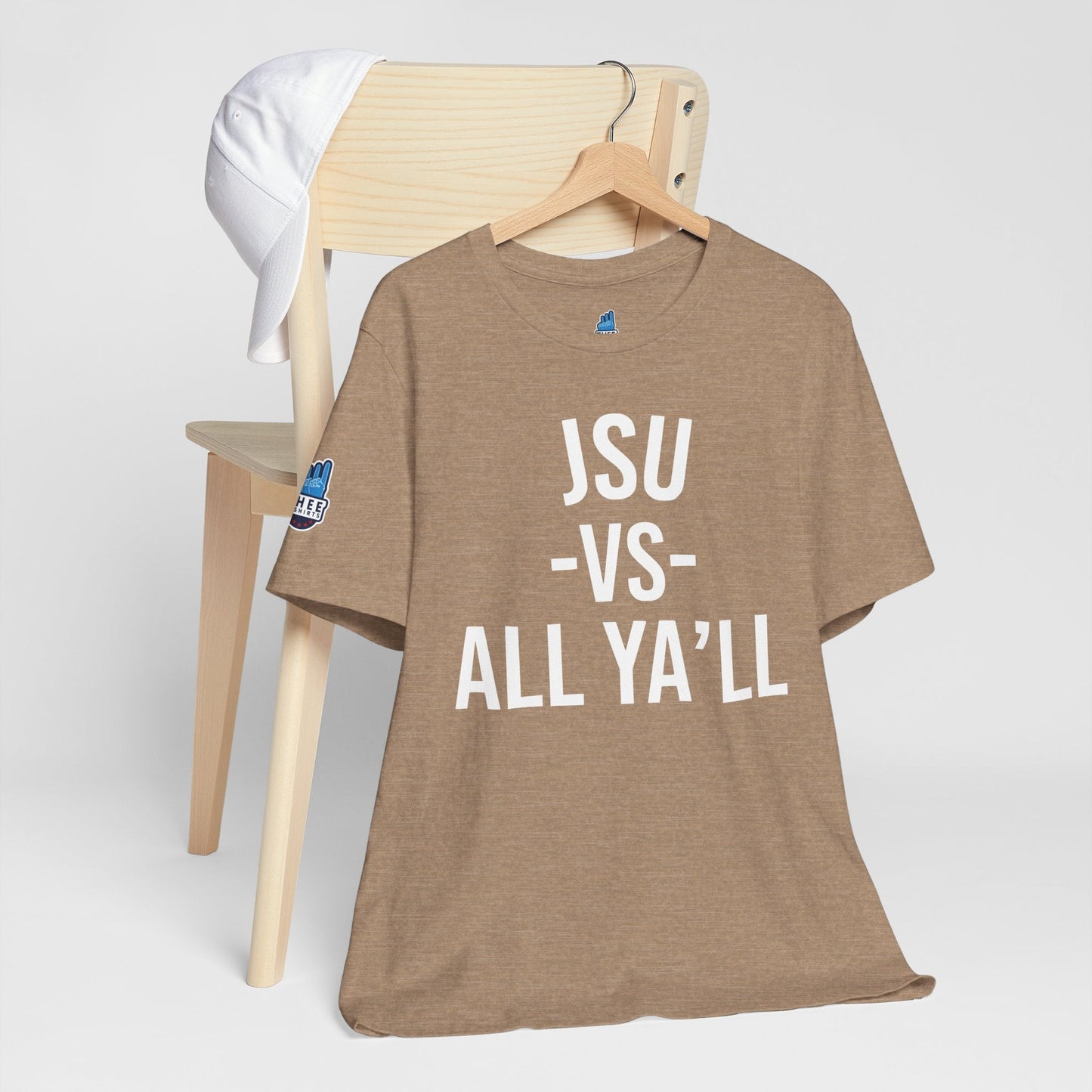 JSU vs All Ya'll Black Font Jersey Short Sleeve Tee Printify