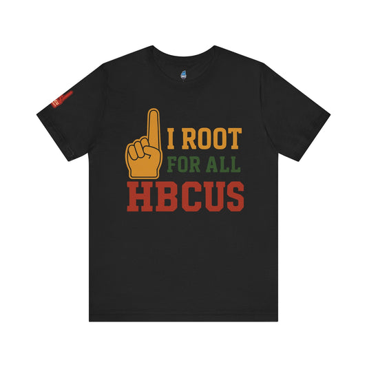 I Root for All HBCUS Foam Hand Jersey Short Sleeve Tee Printify