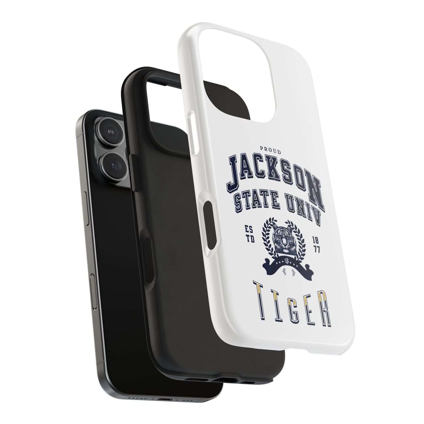 Proud Jackson State Univ Tiger Navy - White Case Printify