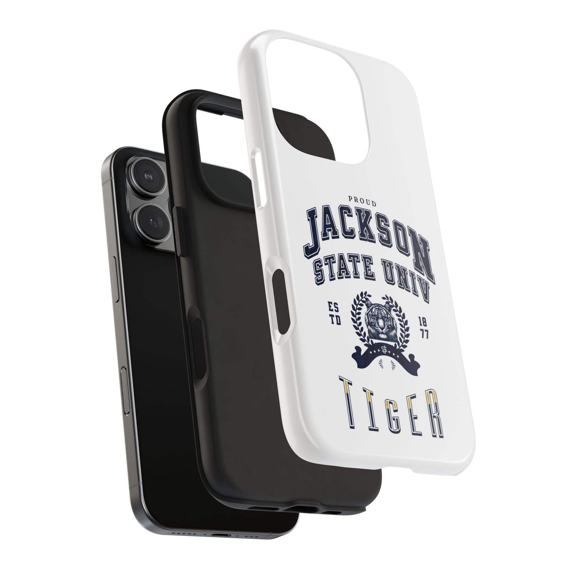 Proud Jackson State Univ Tiger Navy - White Case Printify