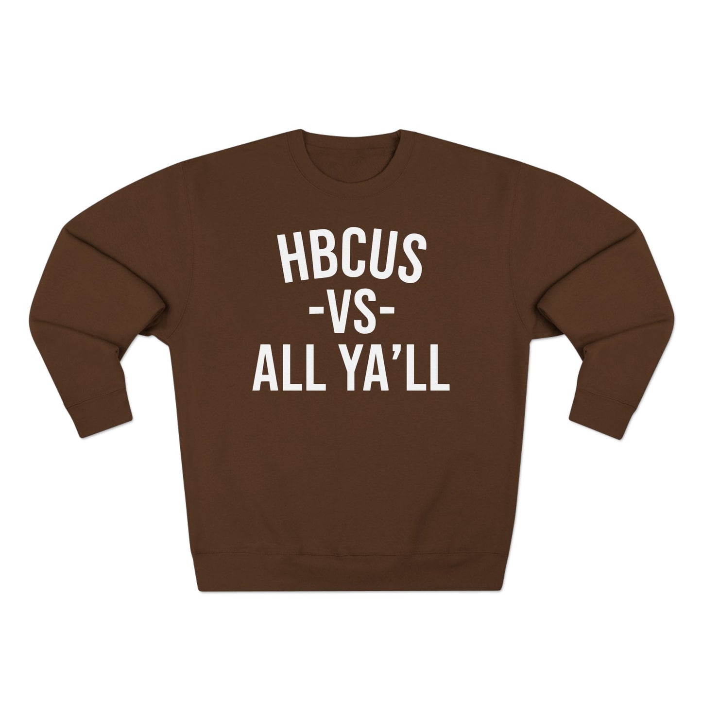 HBCUs vs All Ya'll White Crewneck Sweatshirt Printify