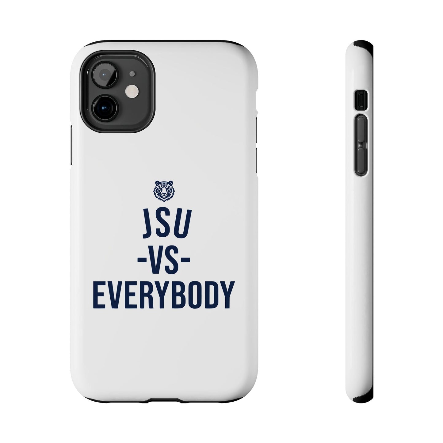 JSU vs Everybody Tiger White Navy Cell Phone Case Printify
