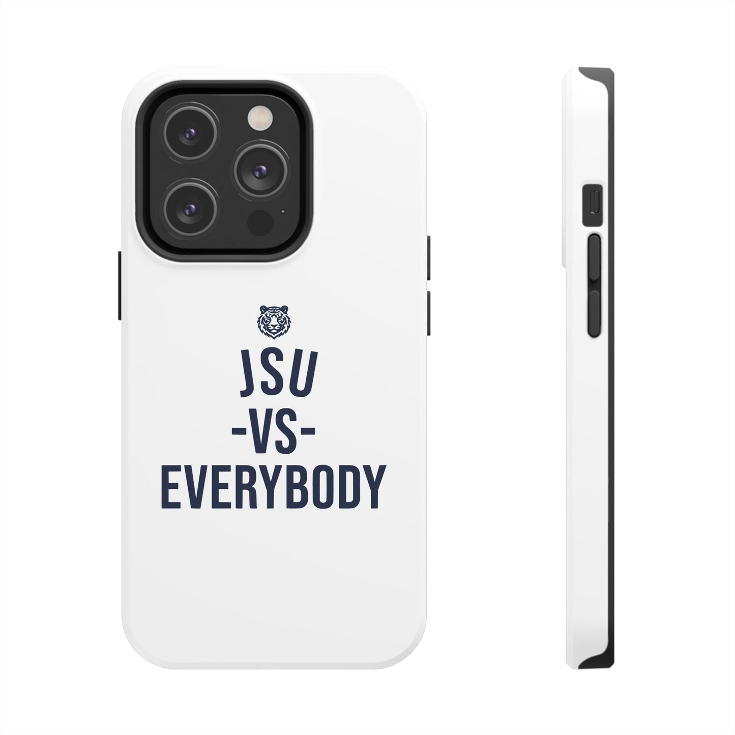 JSU vs Everybody Tiger White Navy Cell Phone Case Printify