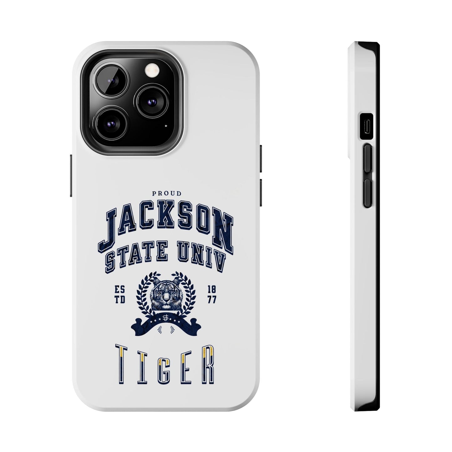 Proud Jackson State Univ Tiger Navy - White Case Printify