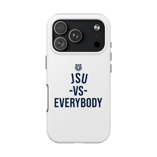 JSU vs Everybody Tiger White Navy Cell Phone Case Printify