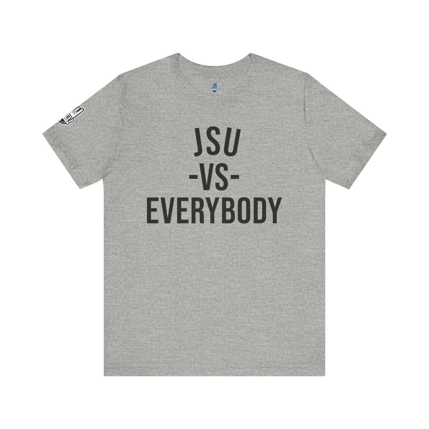 JSU vs Everybody Font Jersey Short Sleeve Tee Printify