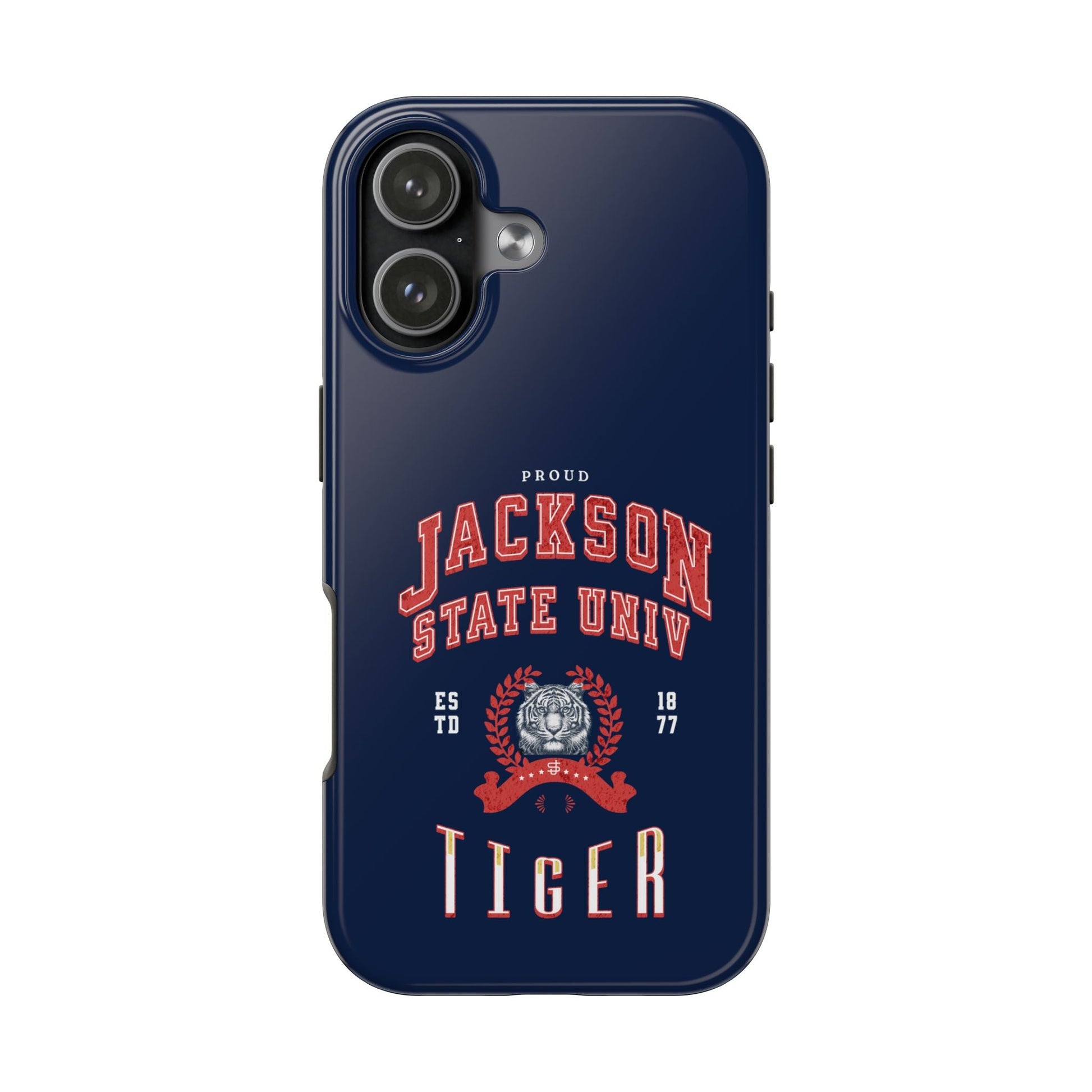 Proud Jackson State Univ Tiger Red - Navy Case Printify