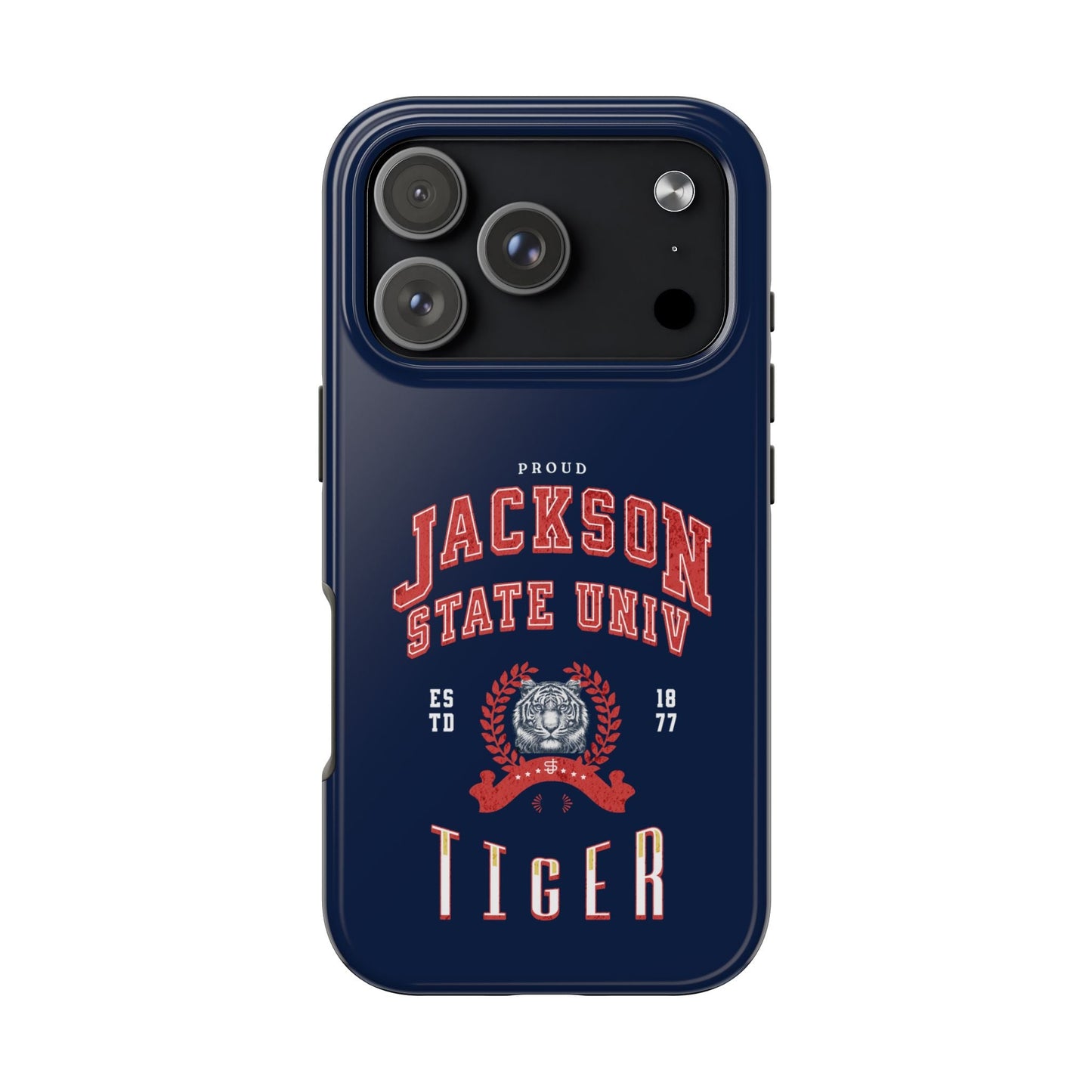 Proud Jackson State Univ Tiger Red - Navy Case Printify