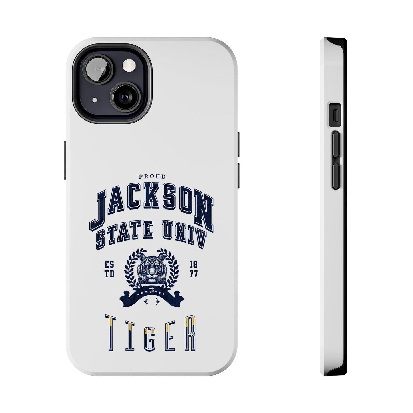 Proud Jackson State Univ Tiger Navy - White Case Printify