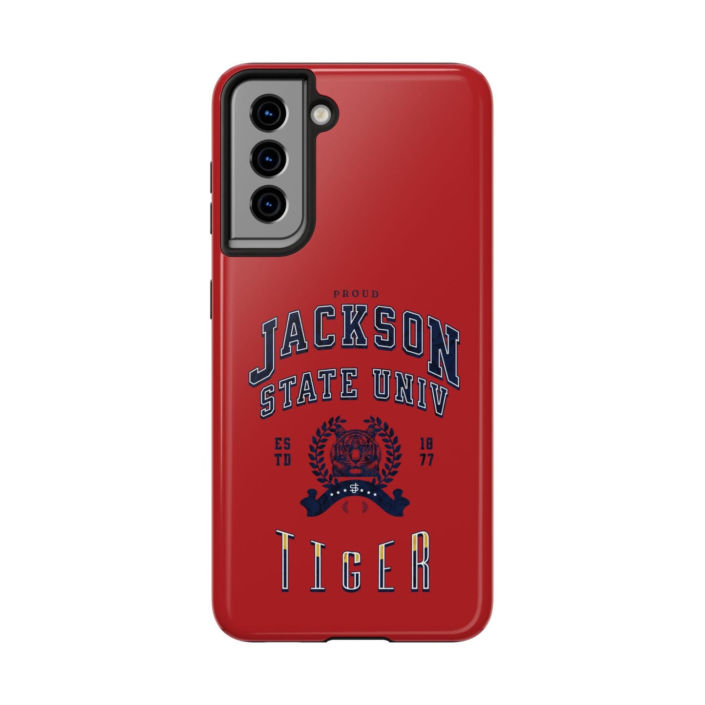 Proud Jackson State Univ Tiger Navy - Red Case Printify