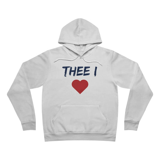 Thee I Heart Men's Block Navy Fleece Pullover Hoodie Printify