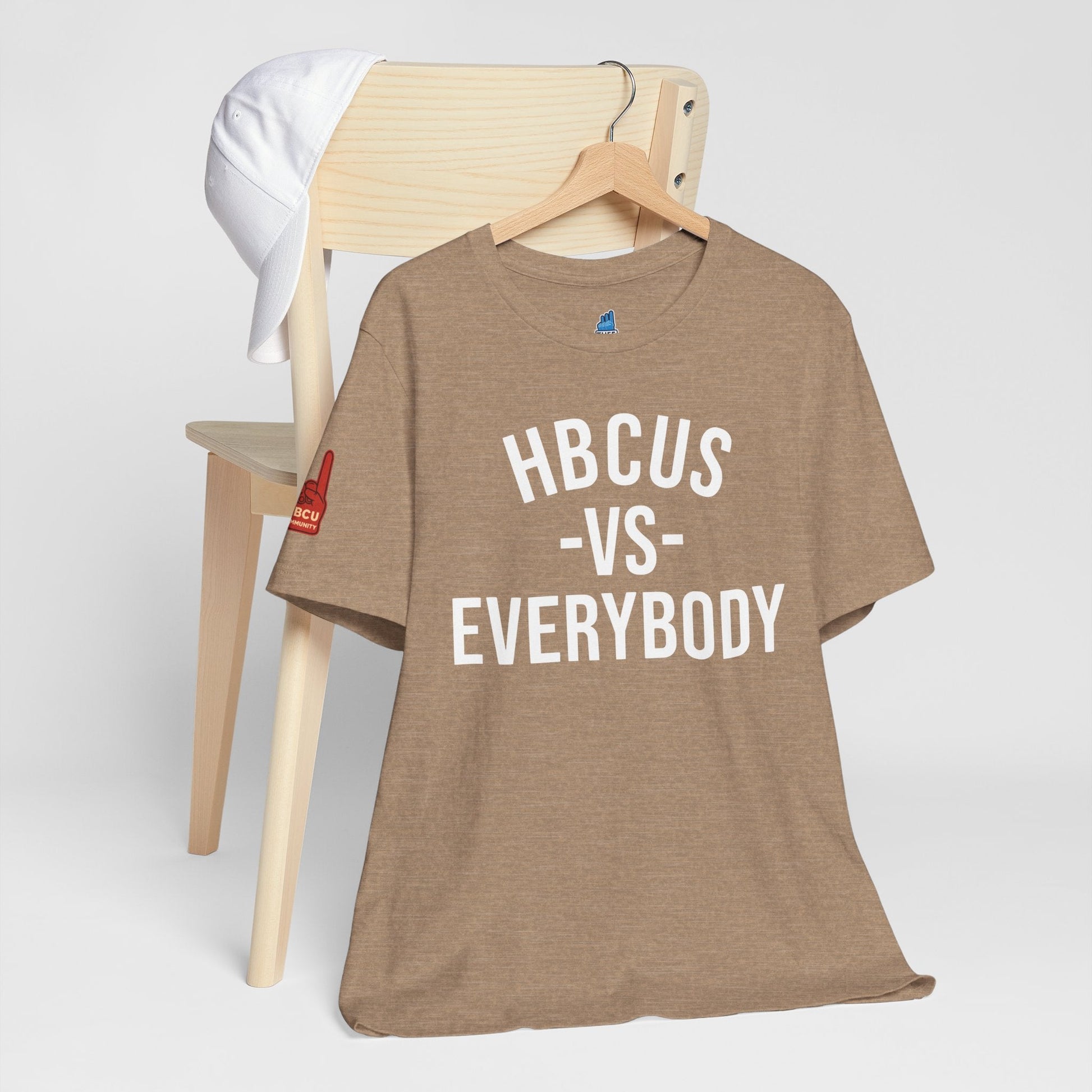 HBCUS vs Everybody Black Font Jersey Short Sleeve Tee Printify