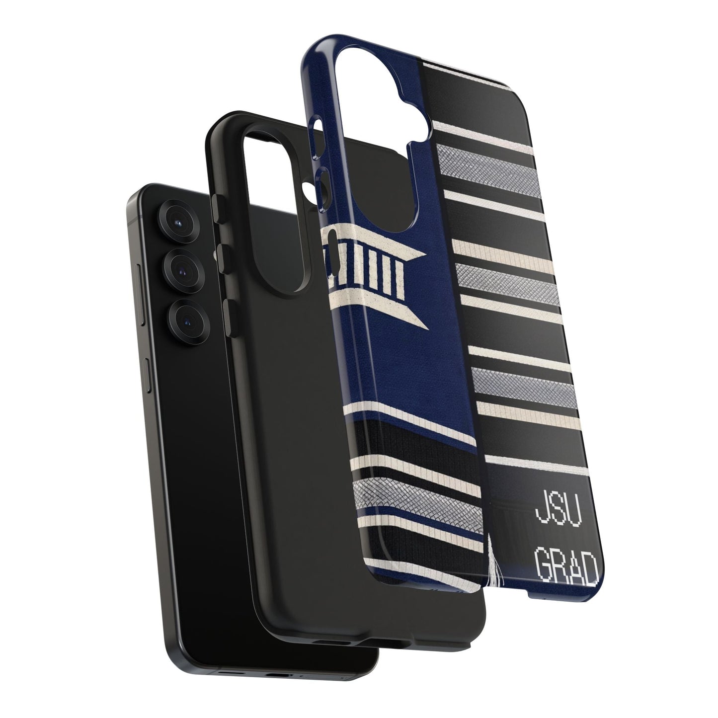 Thee Shirts - JSU Graduation Stole JSU Grad - Navy Phone Case Printify