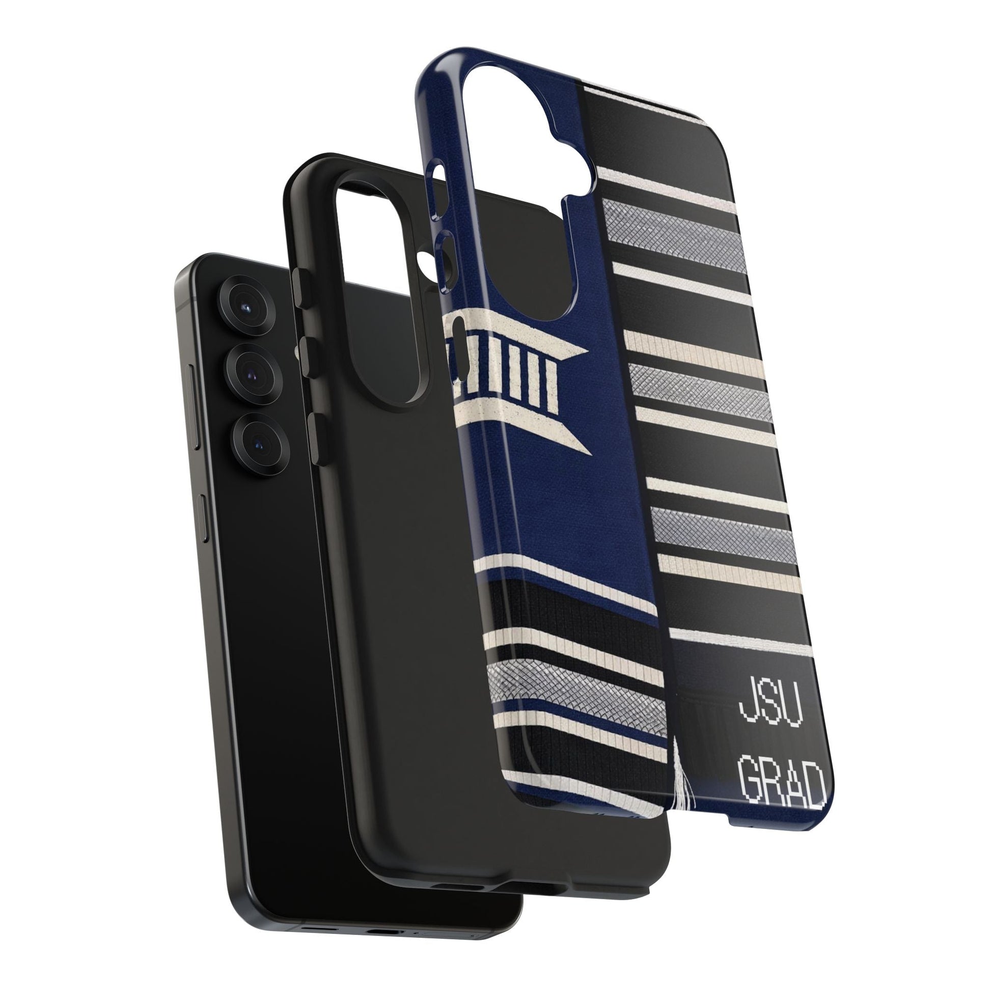 Thee Shirts - JSU Graduation Stole JSU Grad - Navy Phone Case Printify