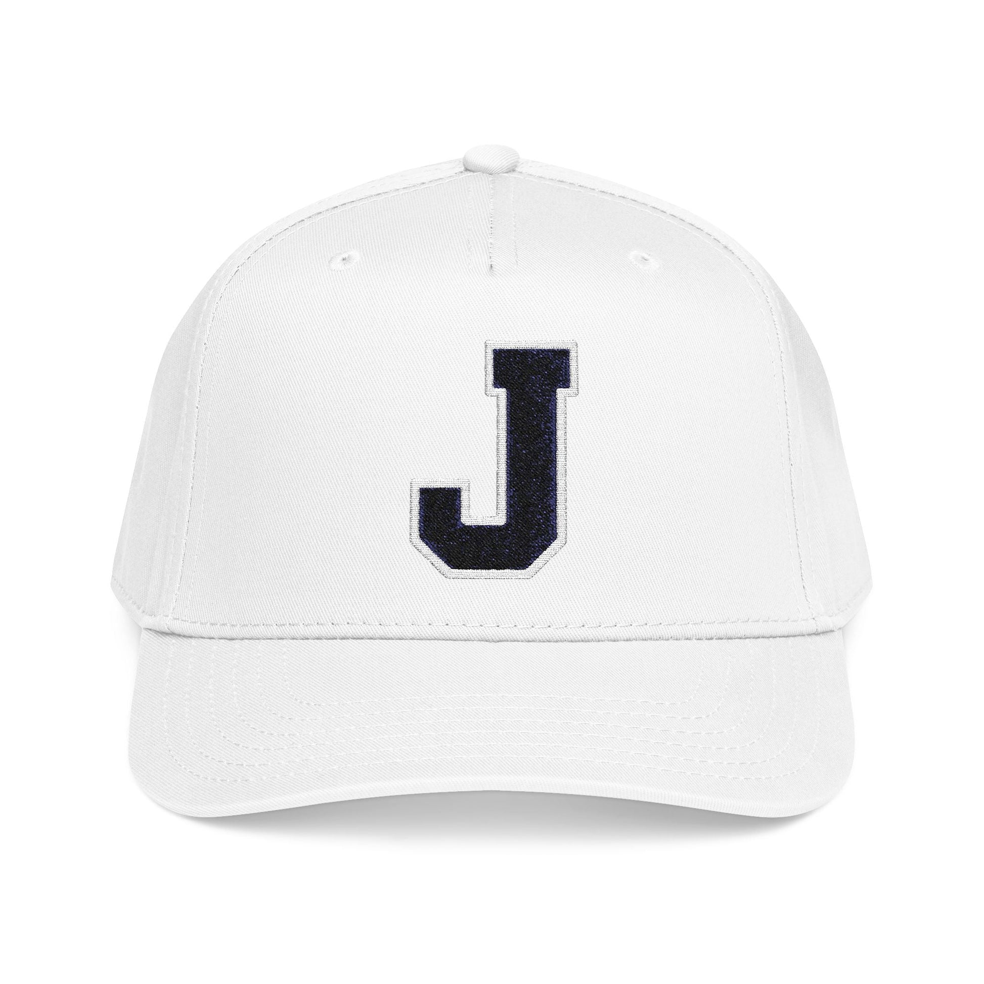 Thee Shirts "J" Two Tone Embroidered Bill Cap Printify