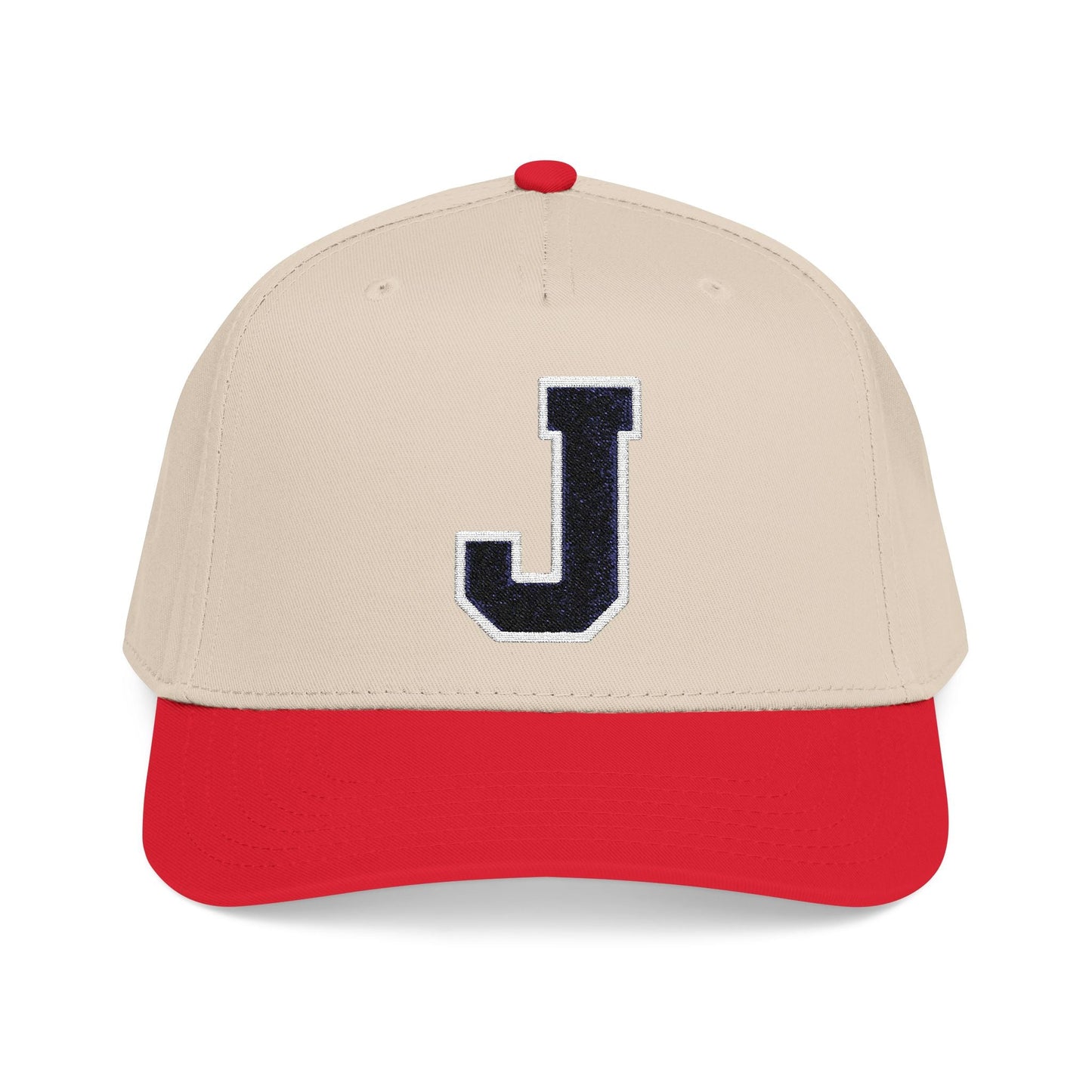 Thee Shirts "J" Two Tone Embroidered Bill Cap Printify