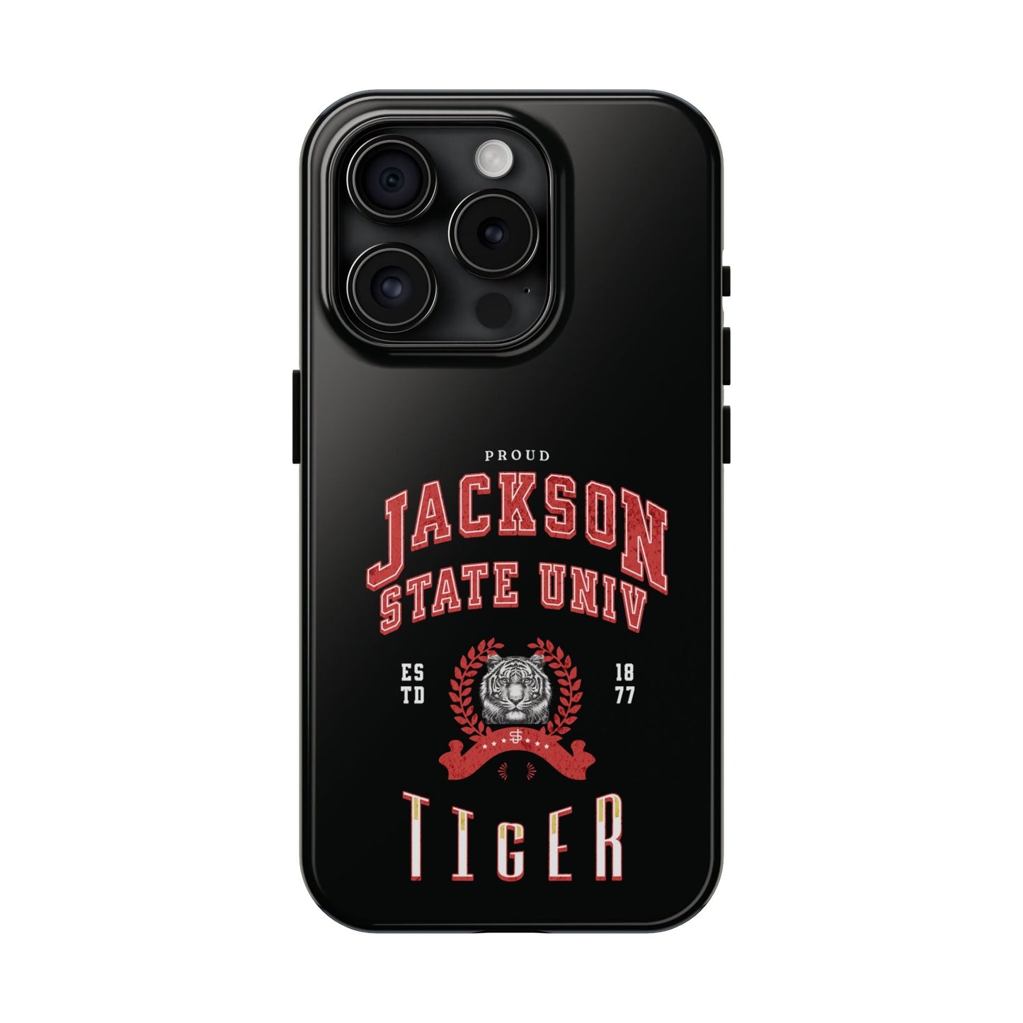 Proud Jackson State Univ Tiger Red - Black Case Printify