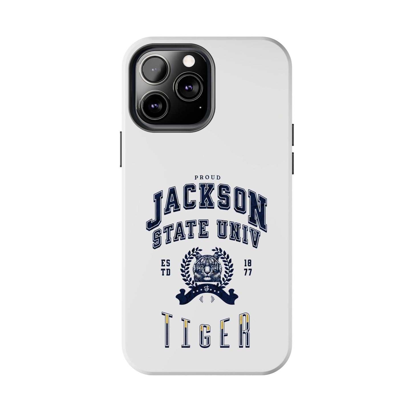Proud Jackson State Univ Tiger Navy - White Case Printify