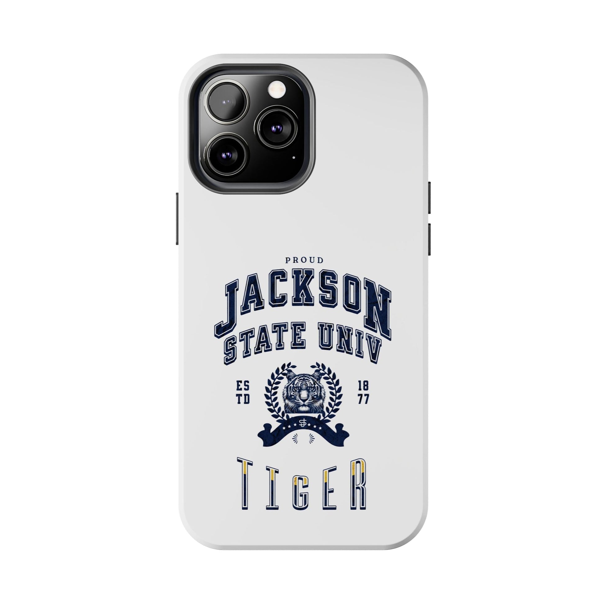 Proud Jackson State Univ Tiger Navy - White Case Printify