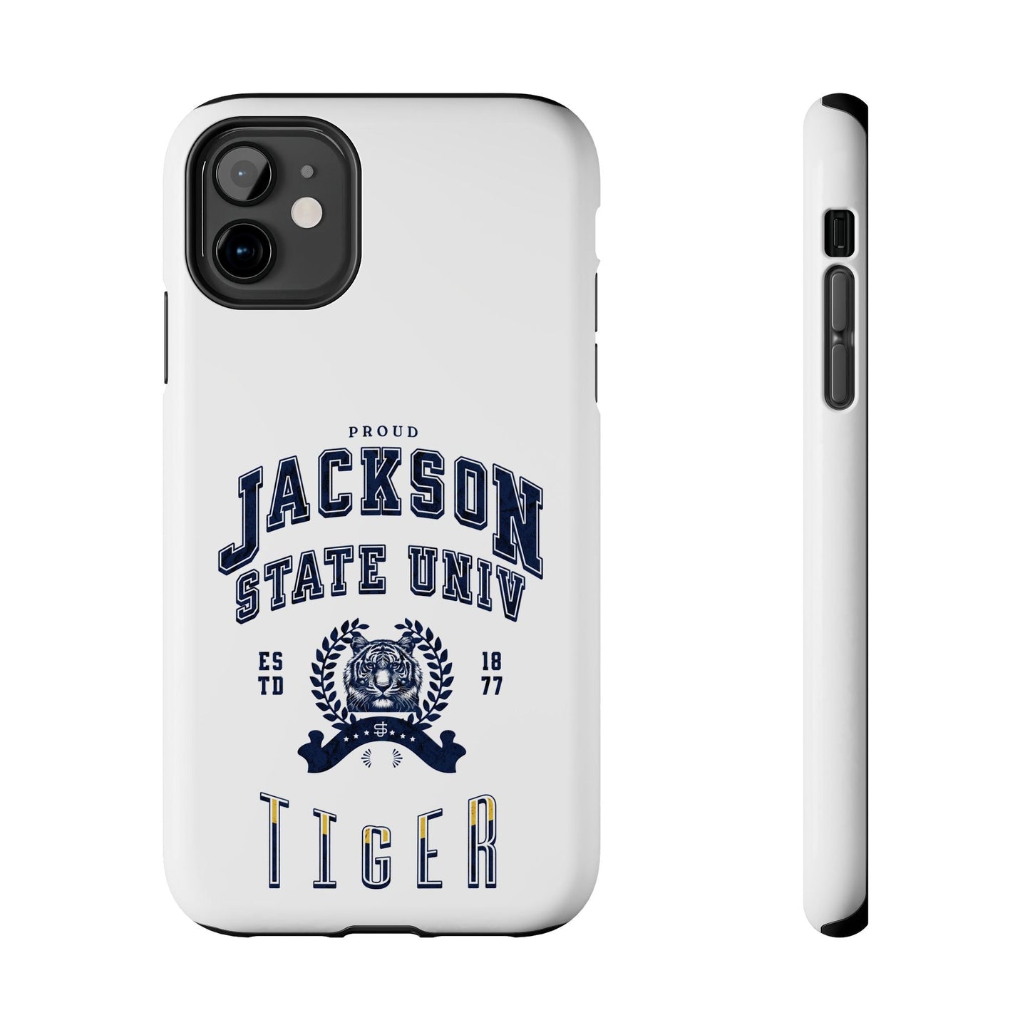 Proud Jackson State Univ Tiger Navy - White Case Printify