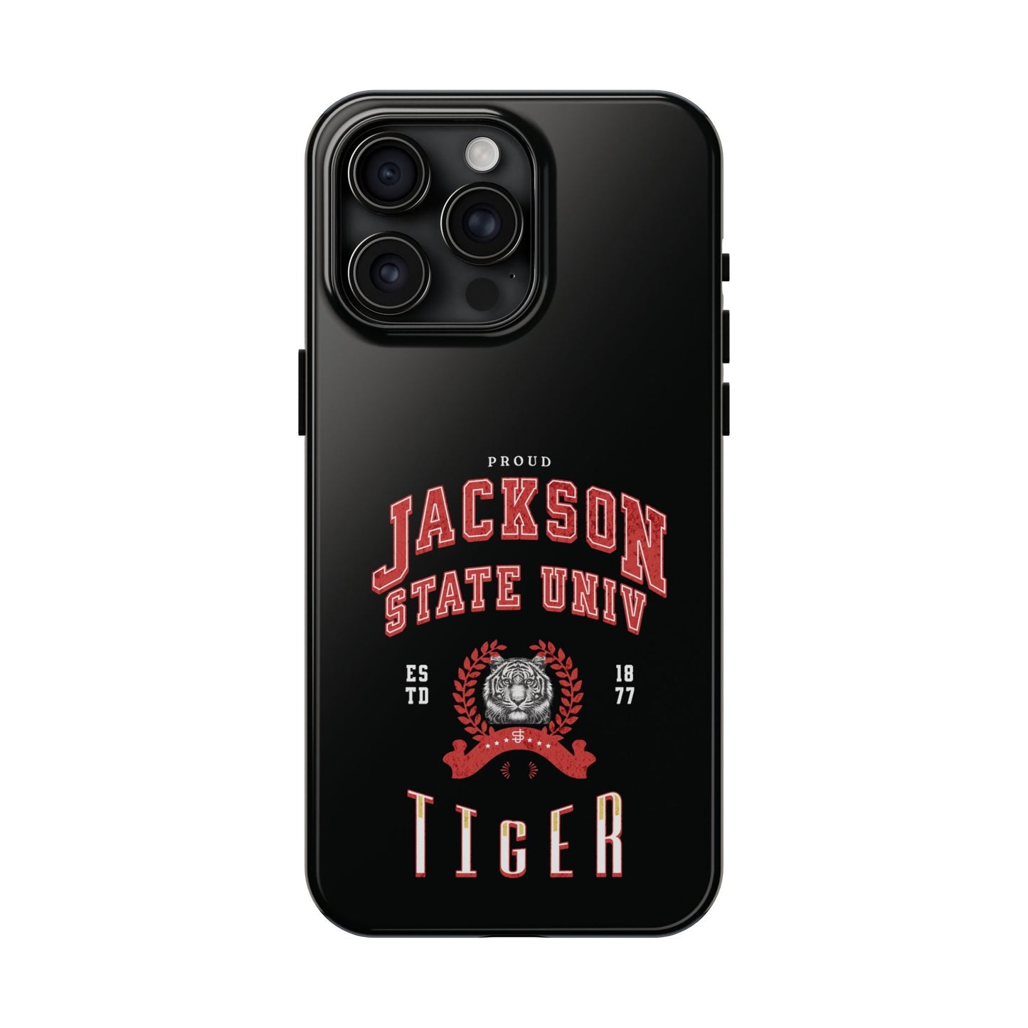 Proud Jackson State Univ Tiger Red - Black Case Printify