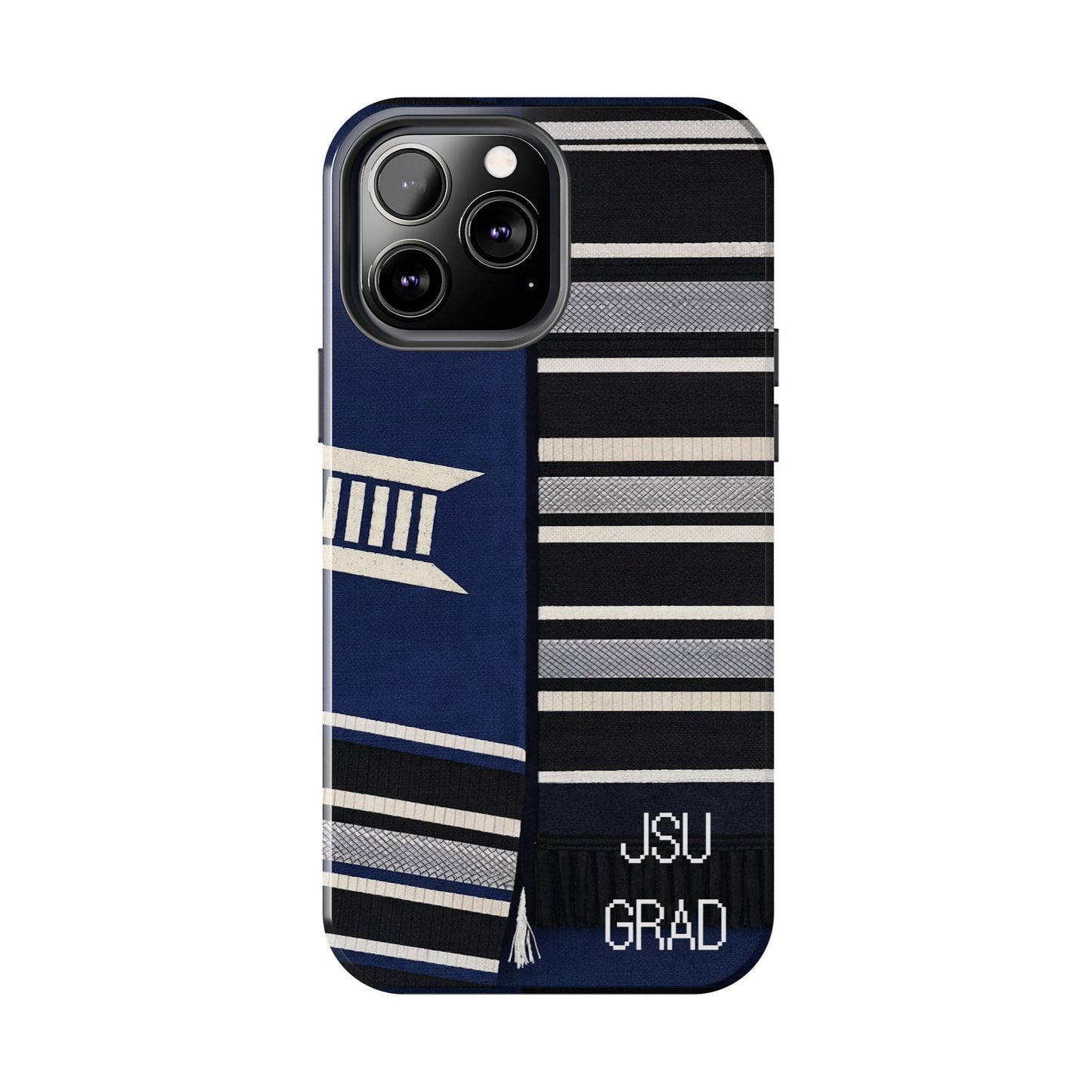 Thee Shirts - JSU Graduation Stole JSU Grad - Navy Phone Case Printify
