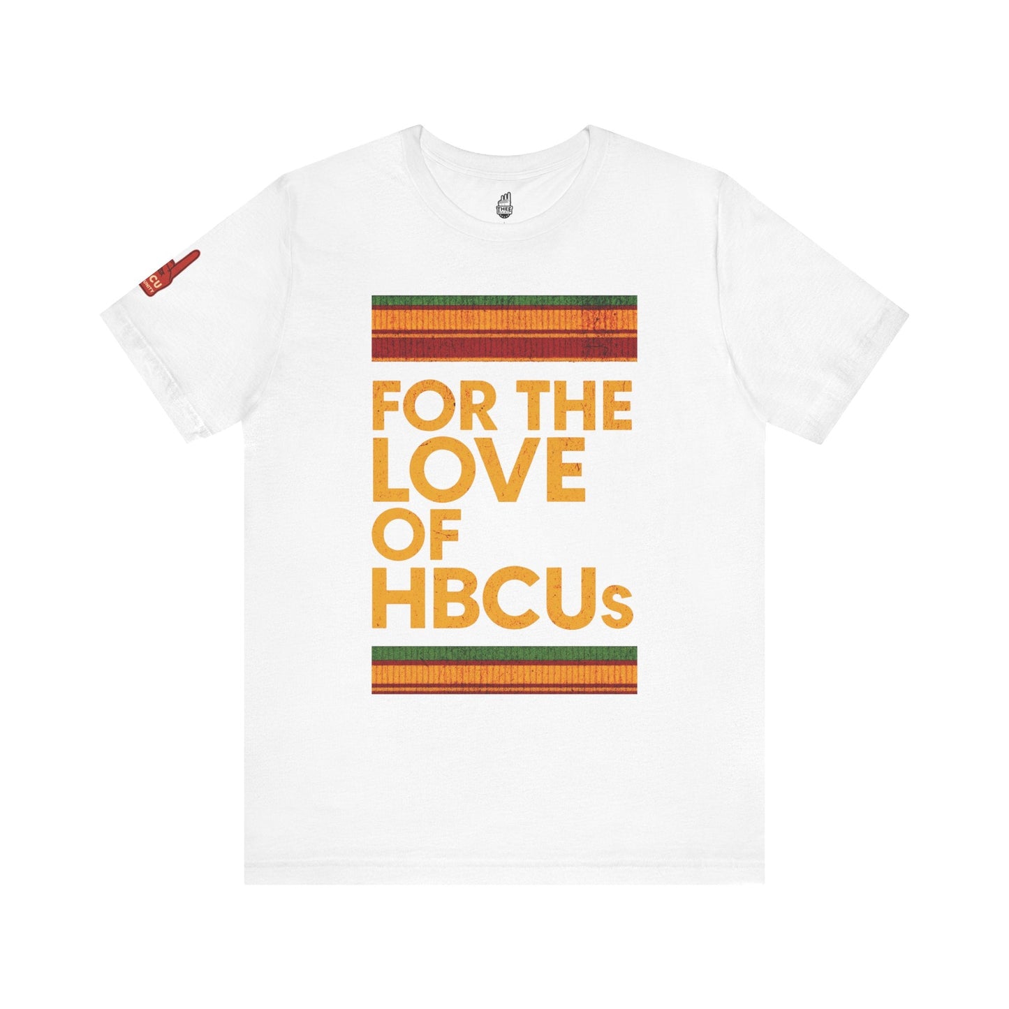 For the Love of HBCUs White Jersey Short Sleeve Tee Printify