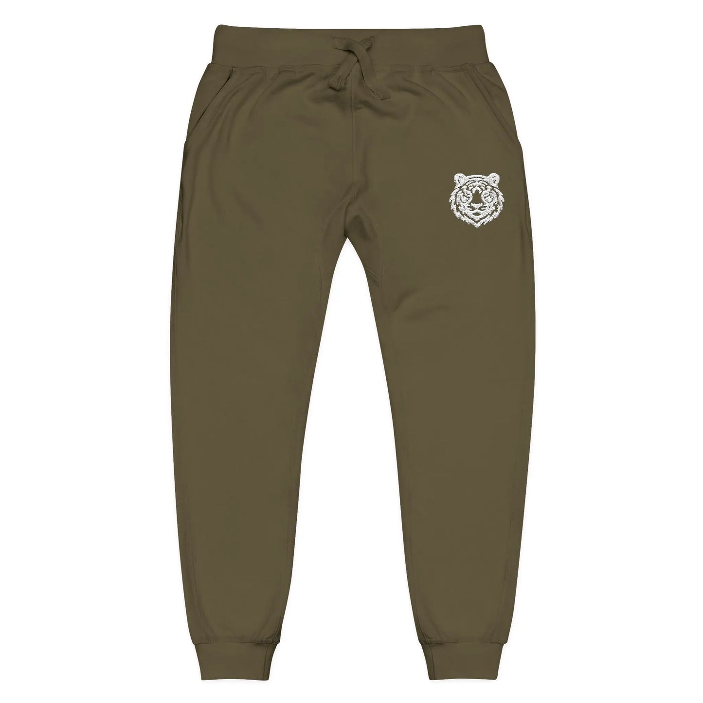 Tigerhead Men's White Lightweight Fleece Sweatpants Printify