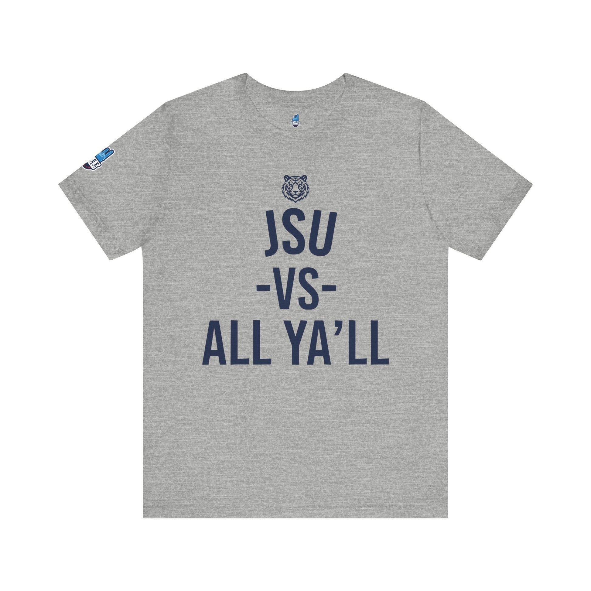 JSU vs All Ya'll Navy Tiger Edition Jersey Short Sleeve Tee Printify