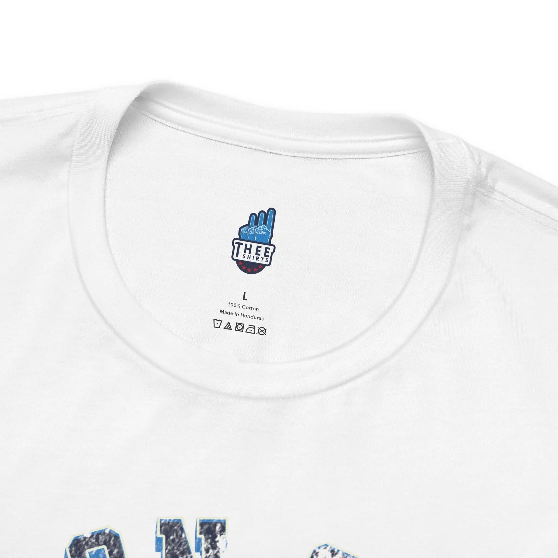 Jackson State Univ #TheeILove Men's Navy Jersey Short Sleeve Tee Printify