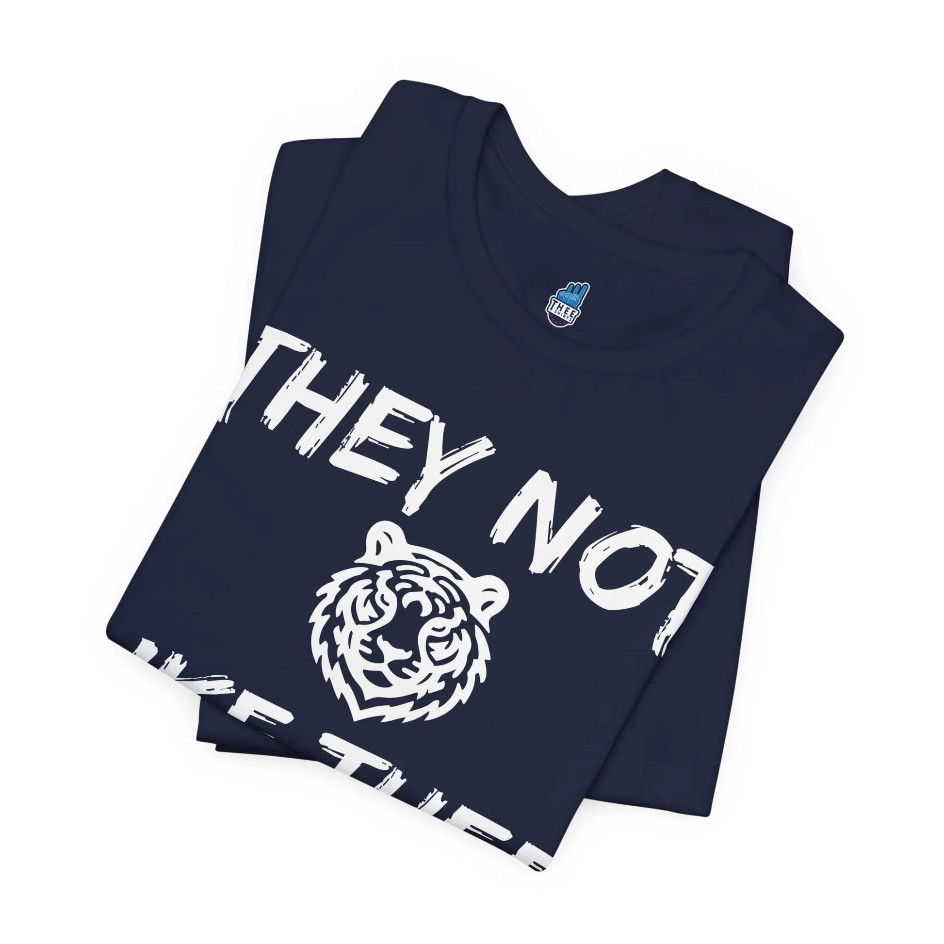 They Not Like Thee Men's Tiger White Jersey Short Sleeve Tee Printify