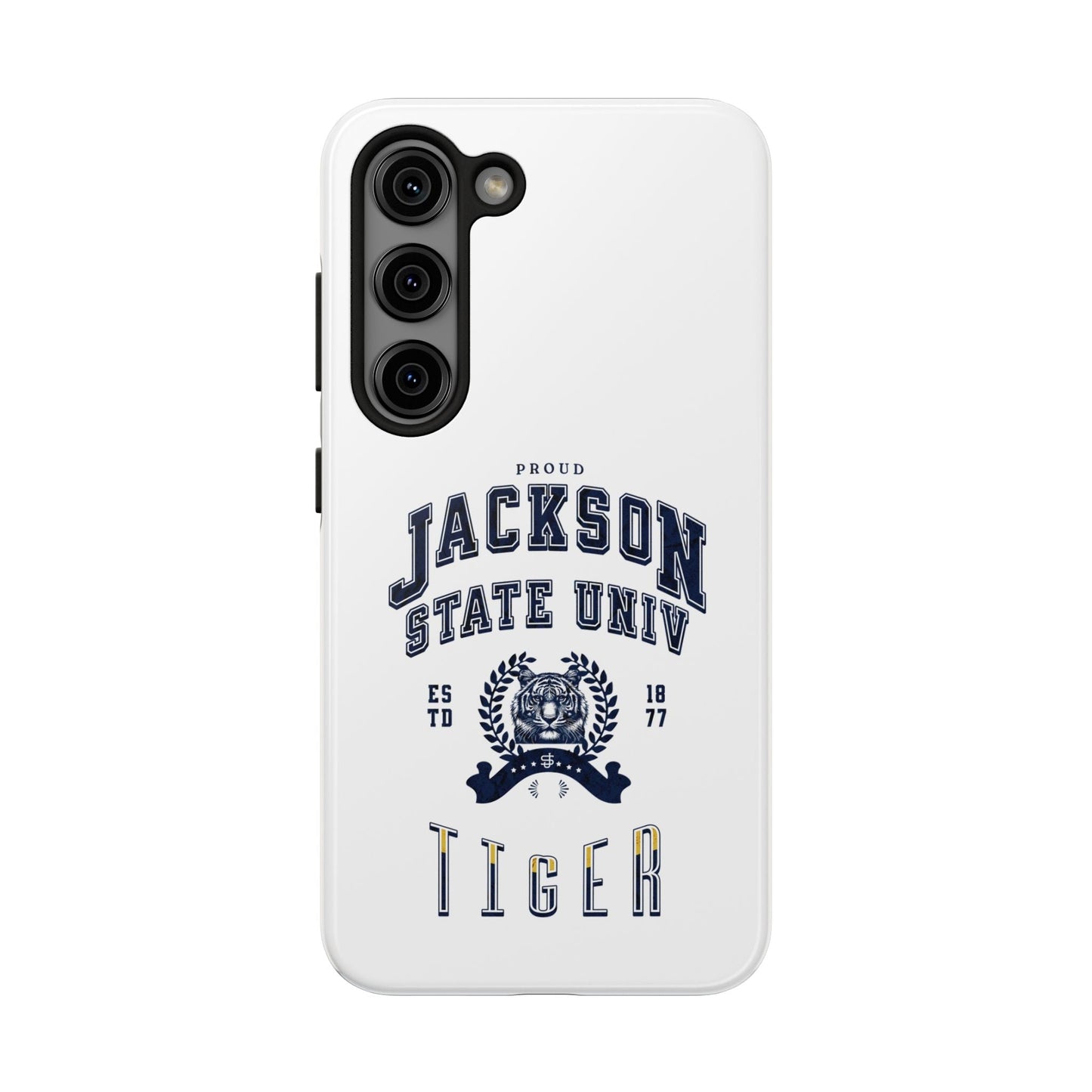 Proud Jackson State Univ Tiger Navy - White Case Printify