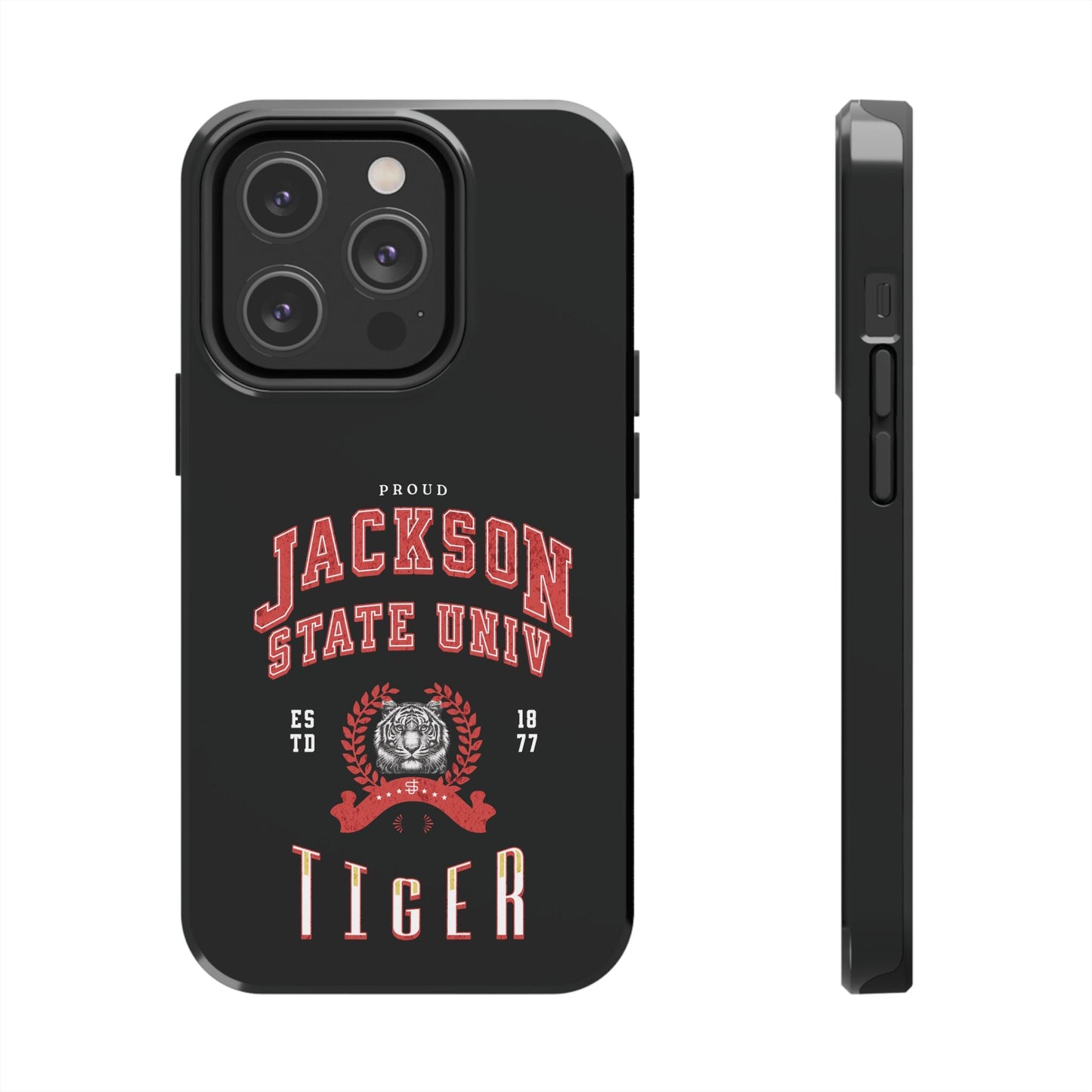 Proud Jackson State Univ Tiger Red - Black Case Printify